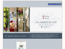 Tablet Screenshot of jardinsdelois.com